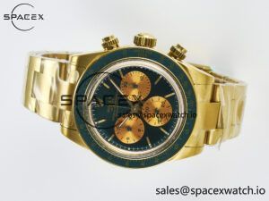 Daytona YG ADGF Best Edition Green/YG Dial on YG Bracelet A7750 - Image 8