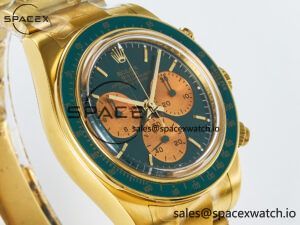 Daytona YG ADGF Best Edition Green/YG Dial on YG Bracelet A7750 - Image 3
