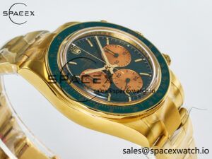 Daytona YG ADGF Best Edition Green/YG Dial on YG Bracelet A7750 - Image 6