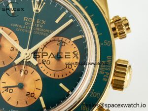 Daytona YG ADGF Best Edition Green/YG Dial on YG Bracelet A7750 - Image 10