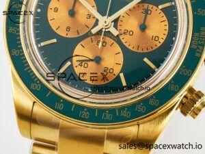 Daytona YG ADGF Best Edition Green/YG Dial on YG Bracelet A7750 - Image 11
