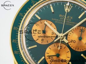 Daytona YG ADGF Best Edition Green/YG Dial on YG Bracelet A7750 - Image 12