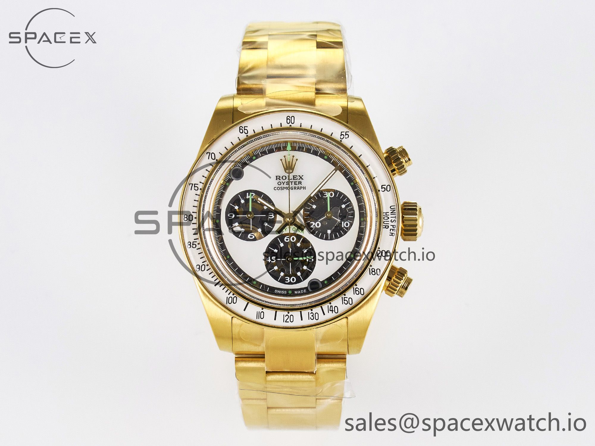 IMG_3421 拷贝 Daytona YG ADGF Best Edition YG/White Dial on YG Bracelet A7750 - Image 1