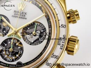 Daytona YG ADGF Best Edition YG/White Dial on YG Bracelet A7750 - Image 10