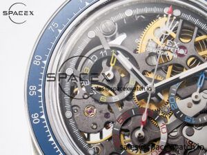 Daytona Artisans Skeleton SS ADGF Best Edition Blue Ceramic Bezel Skeleton Dial on SS Oyster Bracelet SA4130 - Image 12
