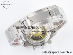 Daytona Artisans Skeleton SS ADGF Best Edition Blue Ceramic Bezel Skeleton Dial on SS Oyster Bracelet SA4130 - Image 16