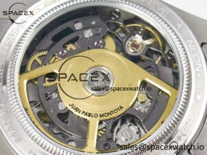 Daytona Artisans Skeleton SS ADGF Best Edition Blue Ceramic Bezel Skeleton Dial on SS Oyster Bracelet SA4130 - Image 18