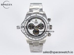 Daytona SS ADGF Best Edition White Skeleton Dial on SS Bracelet SA4130