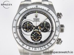 Daytona SS ADGF Best Edition White Skeleton Dial on SS Bracelet SA4130 - Image 2