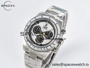 Daytona SS ADGF Best Edition White Skeleton Dial on SS Bracelet SA4130 - Image 4