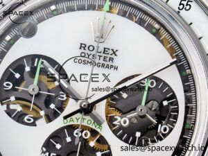 Daytona SS ADGF Best Edition White Skeleton Dial on SS Bracelet SA4130 - Image 9
