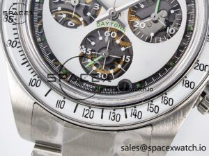 Daytona SS ADGF Best Edition White Skeleton Dial on SS Bracelet SA4130 - Image 11