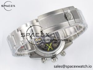 Daytona SS ADGF Best Edition White Skeleton Dial on SS Bracelet SA4130 - Image 16