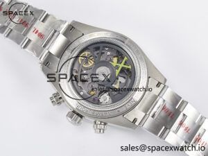 Daytona SS ADGF Best Edition White Skeleton Dial on SS Bracelet SA4130 - Image 17