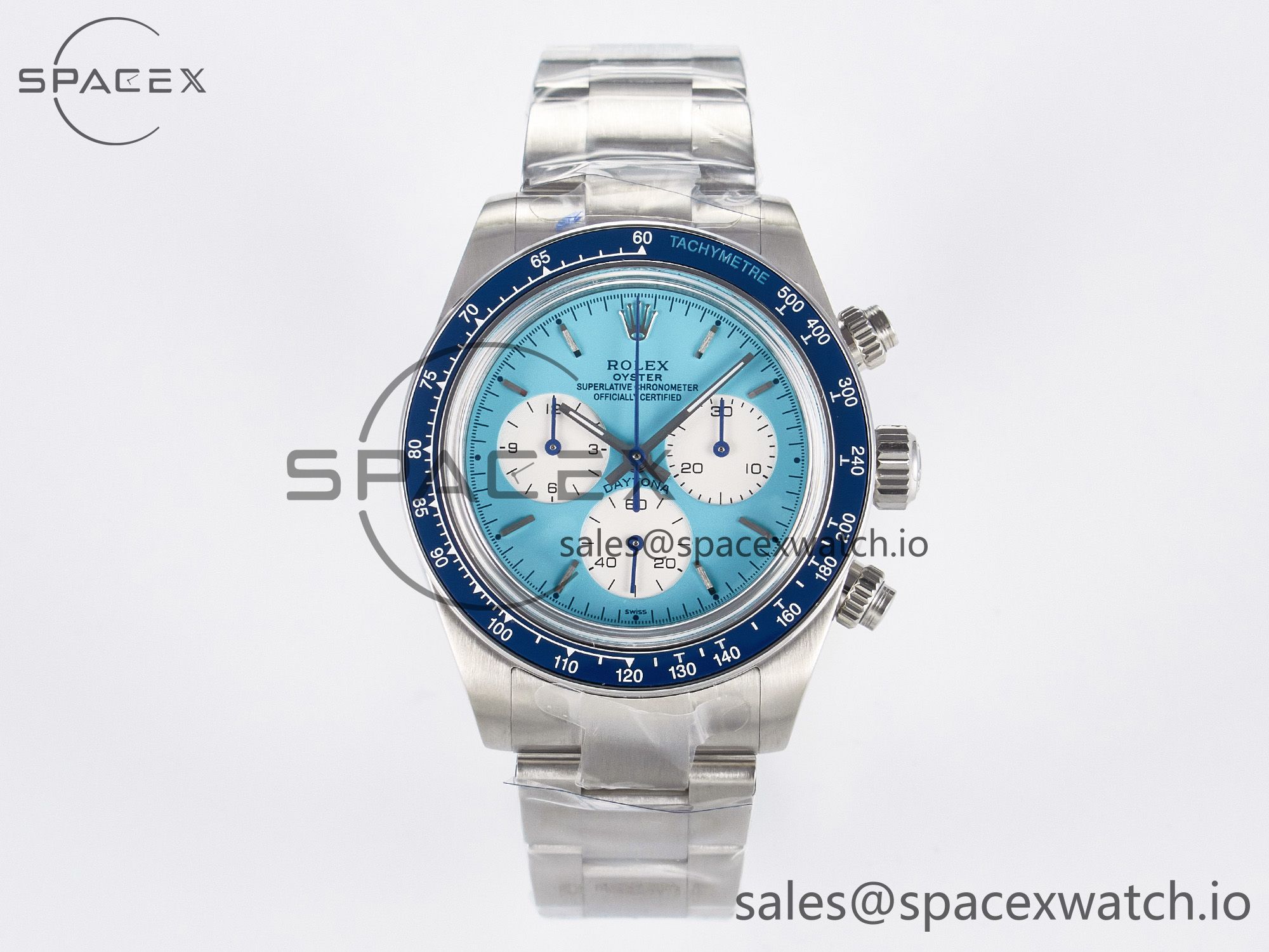 IMG_3539 拷贝 Daytona Scona SS ADGF Best Edition Blue Dial on SS Bracelet SA4130 - Image 1