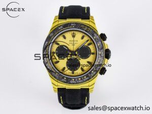 Daytona DIW Yellow Carbon Case DIWF Edition Black/White Dial on Black Nylon Strap A7750