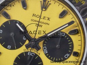 Daytona DIW Yellow Carbon Case DIWF Edition Black/White Dial on Black Nylon Strap A7750 - Image 9