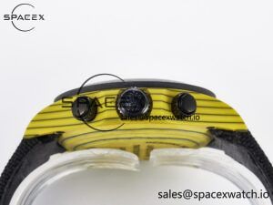 Daytona DIW Yellow Carbon Case DIWF Edition Black/White Dial on Black Nylon Strap A7750 - Image 15