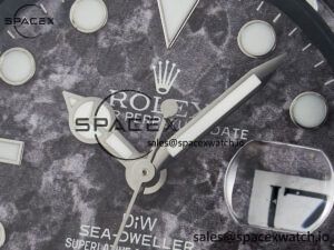 Sea Dweller 43mm Black Carbon DIWF Best Edition Gray Dial on Gray Nylon Strap A2824 V2 - Image 9