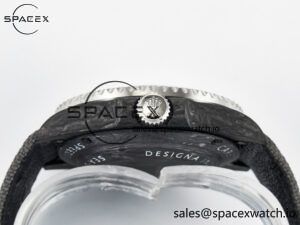 Sea Dweller 43mm Black Carbon DIWF Best Edition Gray Dial on Gray Nylon Strap A2824 V2 - Image 14