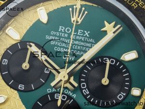 Daytona DIW Carbon Case and Bezel DIWF Edition Green/YG Dial on Green Nylon Strap A7750 - Image 9