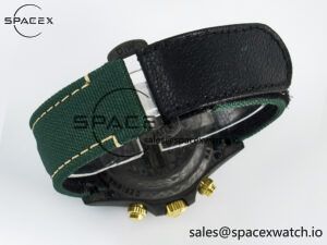 Daytona DIW Carbon Case and Bezel DIWF Edition Green/YG Dial on Green Nylon Strap A7750 - Image 16