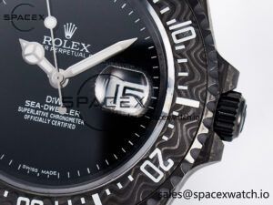 Sea Dweller 43mm Carbon DIWF Best Edition Black Dial on Black Nylon Strap A2824 - Image 10
