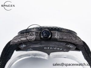 Sea Dweller 43mm Carbon DIWF Best Edition Black Dial on Black Nylon Strap A2824 - Image 14