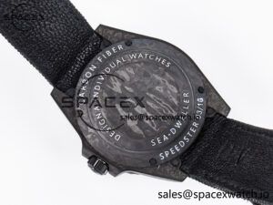 Sea Dweller 43mm Carbon DIWF Best Edition Black Dial on Black Nylon Strap A2824 - Image 16