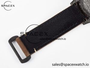 Daytona DIW Carbon Case and Bezel DIWF Edition Yellow Arabic Dial on Brown Nylon Strap A7750 - Image 20