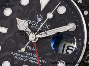 GMT Carbon DIWF Best Edition Black Carbon Dial SS Markers on Black Nylon Strap SA3285 CHS V2 - Image 9