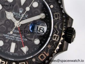 GMT Carbon DIWF Best Edition Black Carbon Dial SS Markers on Black Nylon Strap SA3285 CHS V2 - Image 10
