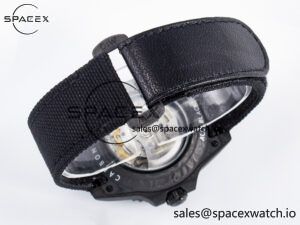 GMT Carbon DIWF Best Edition Black Carbon Dial SS Markers on Black Nylon Strap SA3285 CHS V2 - Image 15