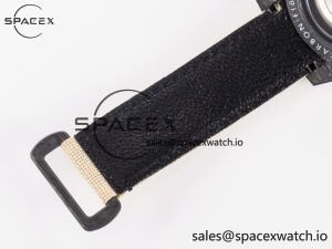 1GMT Carbon DIWF Best Edition Black Carbon Dial RG Markers on Beige Nylon Strap SA3186 CHS - Image 24