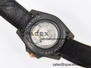 1GMT Carbon DIWF Best Edition Black Carbon Dial RG Markers on Beige Nylon Strap SA3186 CHS - Image 16
