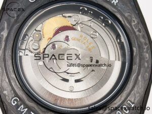 1GMT Carbon DIWF Best Edition Black Carbon Dial RG Markers on Beige Nylon Strap SA3186 CHS - Image 17
