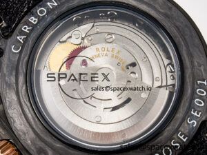 1GMT Carbon DIWF Best Edition Black Carbon Dial RG Markers on Beige Nylon Strap SA3186 CHS - Image 18
