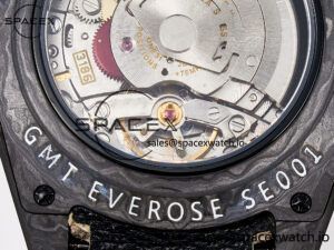 1GMT Carbon DIWF Best Edition Black Carbon Dial RG Markers on Beige Nylon Strap SA3186 CHS - Image 20