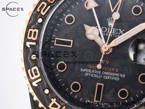 GMT Carbon DIWF Best Edition Black Carbon Dial RG Markers on Black Nylon Strap SA3186 CHS - Image 11