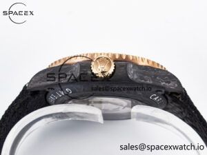 GMT Carbon DIWF Best Edition Black Carbon Dial RG Markers on Black Nylon Strap SA3186 CHS - Image 14