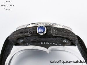 Sea Dweller 43mm Carbon DIWF Best Edition Graffiti Dial on Black Nylon Strap A2824 - Image 14