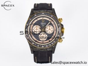 Daytona DIW Carbon Case DIWF Edition Carbon/Cream Dial on Black Nylon Strap A7750