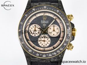 Daytona DIW Carbon Case DIWF Edition Carbon/Cream Dial on Black Nylon Strap A7750 - Image 2