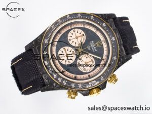 Daytona DIW Carbon Case DIWF Edition Carbon/Cream Dial on Black Nylon Strap A7750 - Image 7