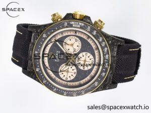 Daytona DIW Carbon Case DIWF Edition Carbon/Cream Dial on Black Nylon Strap A7750 - Image 8