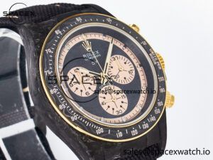 Daytona DIW Carbon Case DIWF Edition Carbon/Cream Dial on Black Nylon Strap A7750 - Image 3