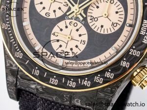 Daytona DIW Carbon Case DIWF Edition Carbon/Cream Dial on Black Nylon Strap A7750 - Image 11