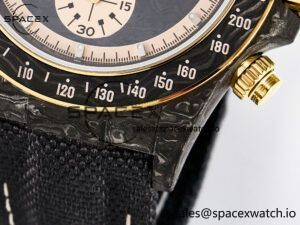 Daytona DIW Carbon Case DIWF Edition Carbon/Cream Dial on Black Nylon Strap A7750 - Image 13