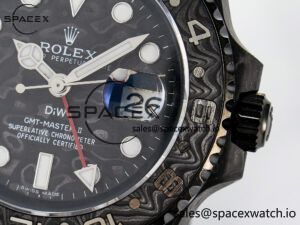 GMT Carbon DIWF Best Edition Black Carbon Dial SS Markers on White Nylon Strap SA3285 CHS V2 - Image 10