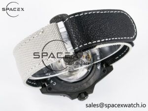 GMT Carbon DIWF Best Edition Black Carbon Dial SS Markers on White Nylon Strap SA3285 CHS V2 - Image 15